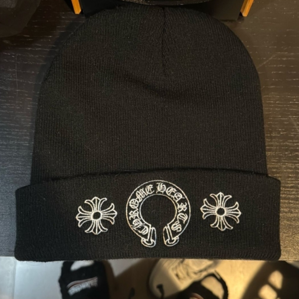 Chrome Hearts Black Beanie